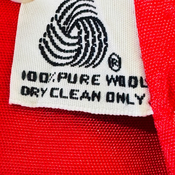 100% Wool Red Casual Blazer Size 14 - Picture 12 of 12